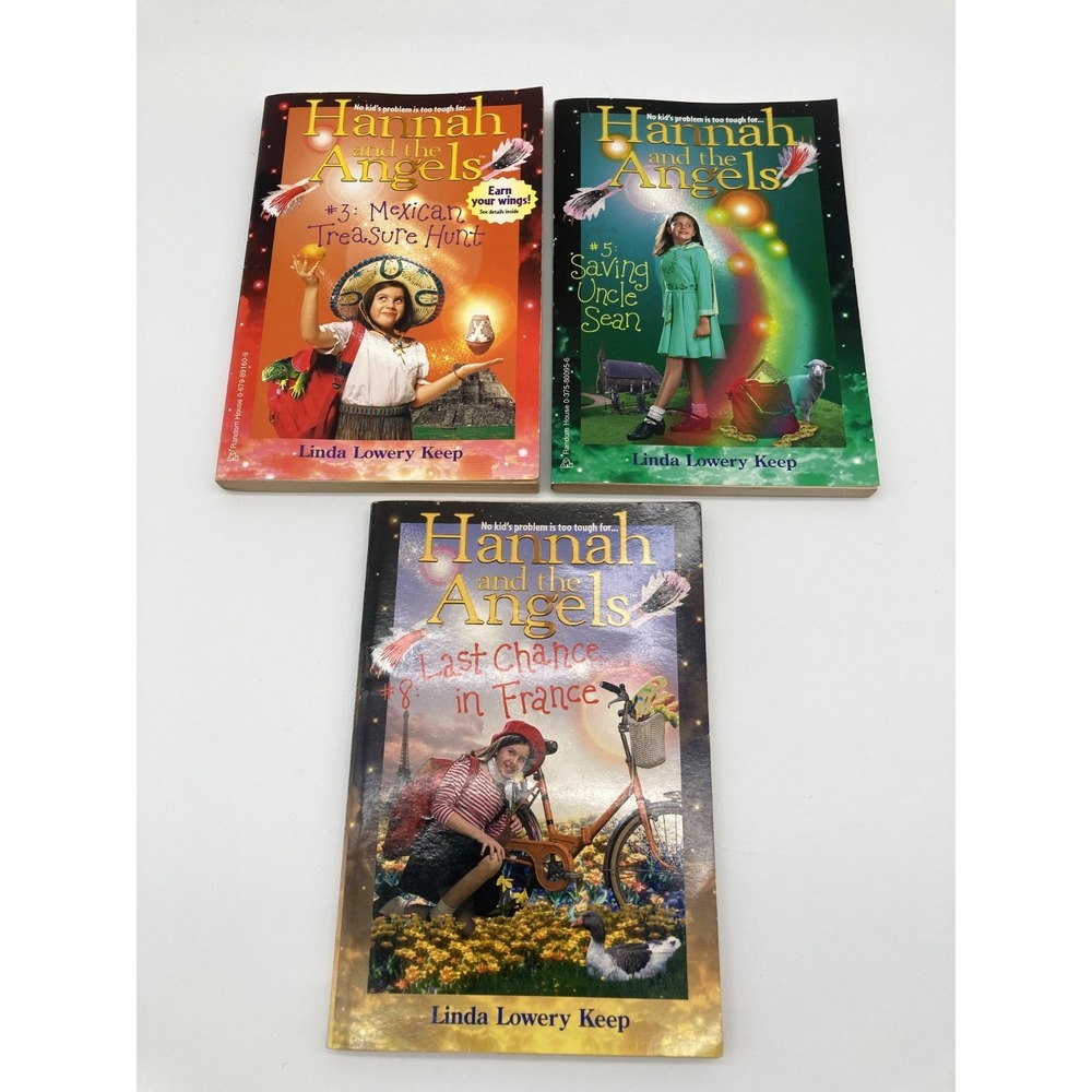Hannah and the Angels Book Lot #3 #5 #8 Linda Lowery Keep Vintage Paperbacks